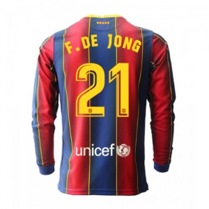 Camisetas de fútbol FC Barcelona Frenkie De Jong 21 1ª equipación 2020 21 – Manga Larga