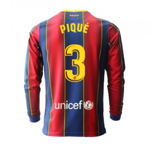 Camisetas de fútbol FC Barcelona Gerard Pique 3 1ª equipación 2020 21 – Manga Larga