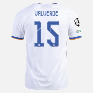 Camisetas fútbol Real Madrid Federico Valverde 15 1ª equipación adidas 2021/22 – Manga Corta