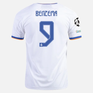 Camisetas fútbol Real Madrid Karim Benzema 9 1ª equipación adidas 2021/22 – Manga Corta