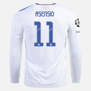 Camisetas fútbol Real Madrid Marco Asensio 11 1ª equipación 2021/22 – Manga Larga
