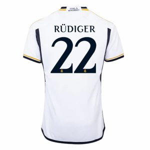 Camisetas fútbol Real Madrid Antonio Rüdiger 22 1ª equipación 2023-2024